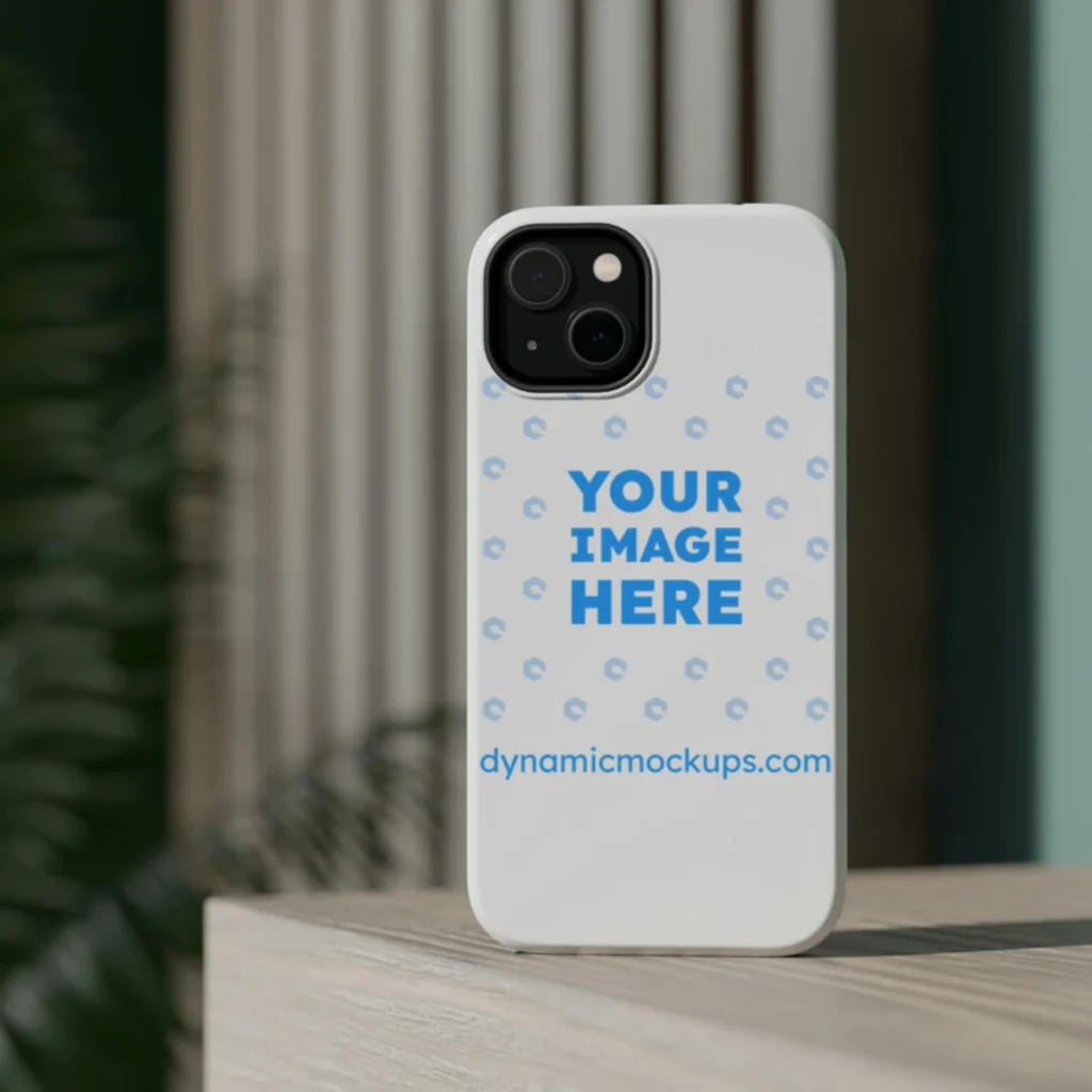 iPhone White Phone Case Mockup Template
