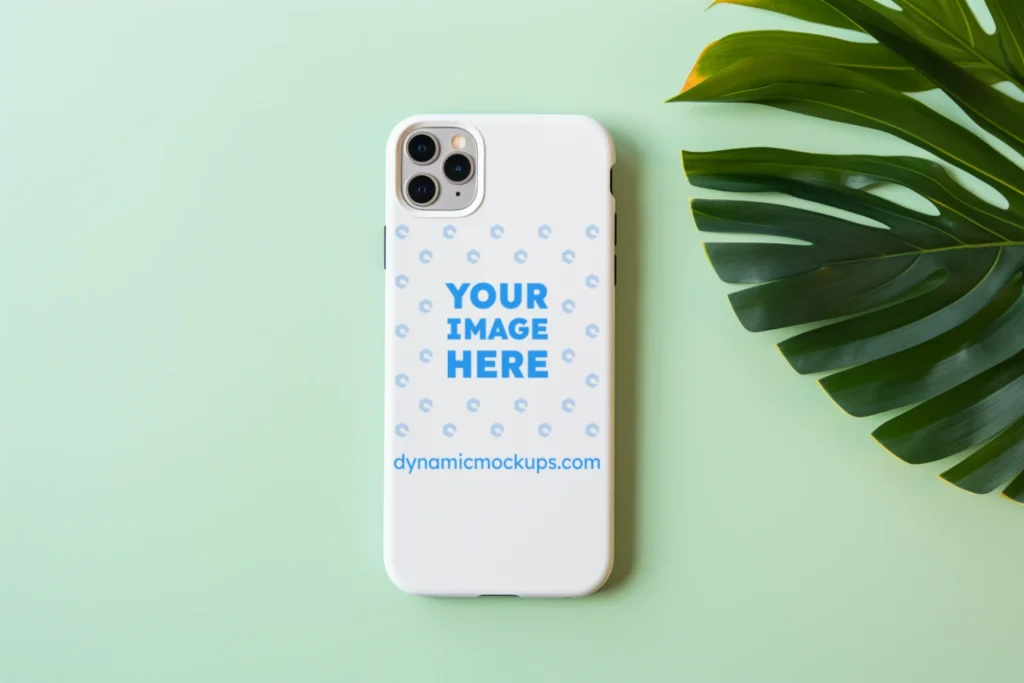 iPhone White Phone Case Mockup Template