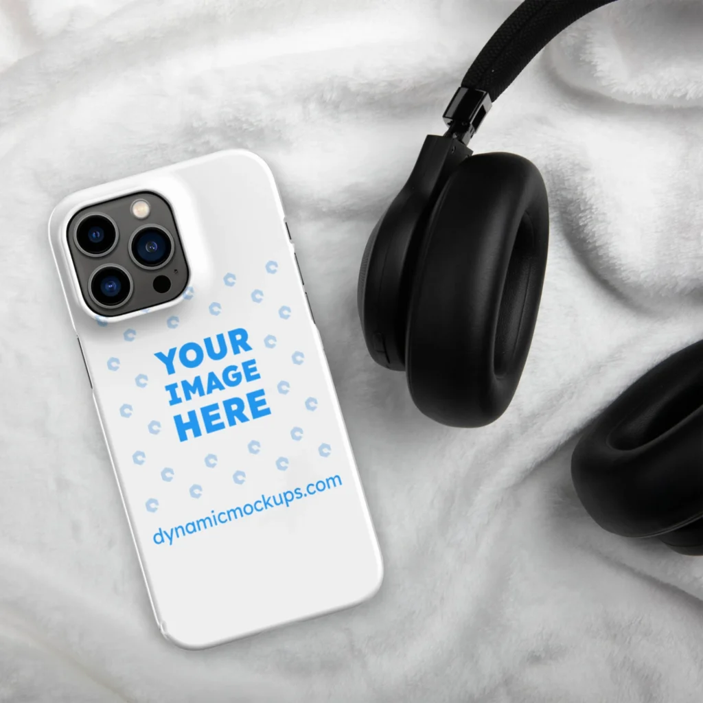iPhone White Phone Case Mockup Template