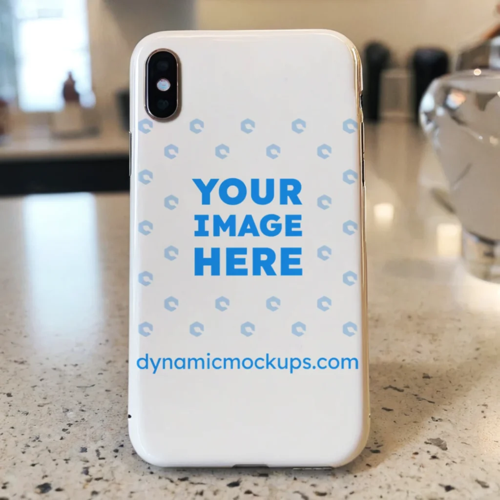 iPhone White Phone Case Mockup Template
