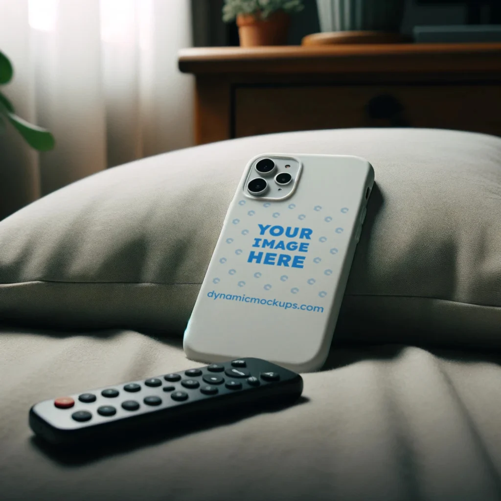 iPhone White Phone Case Mockup Template