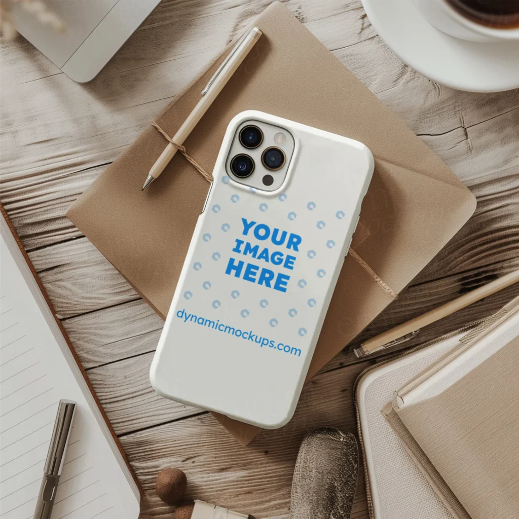 iPhone White Phone Case Mockup Template