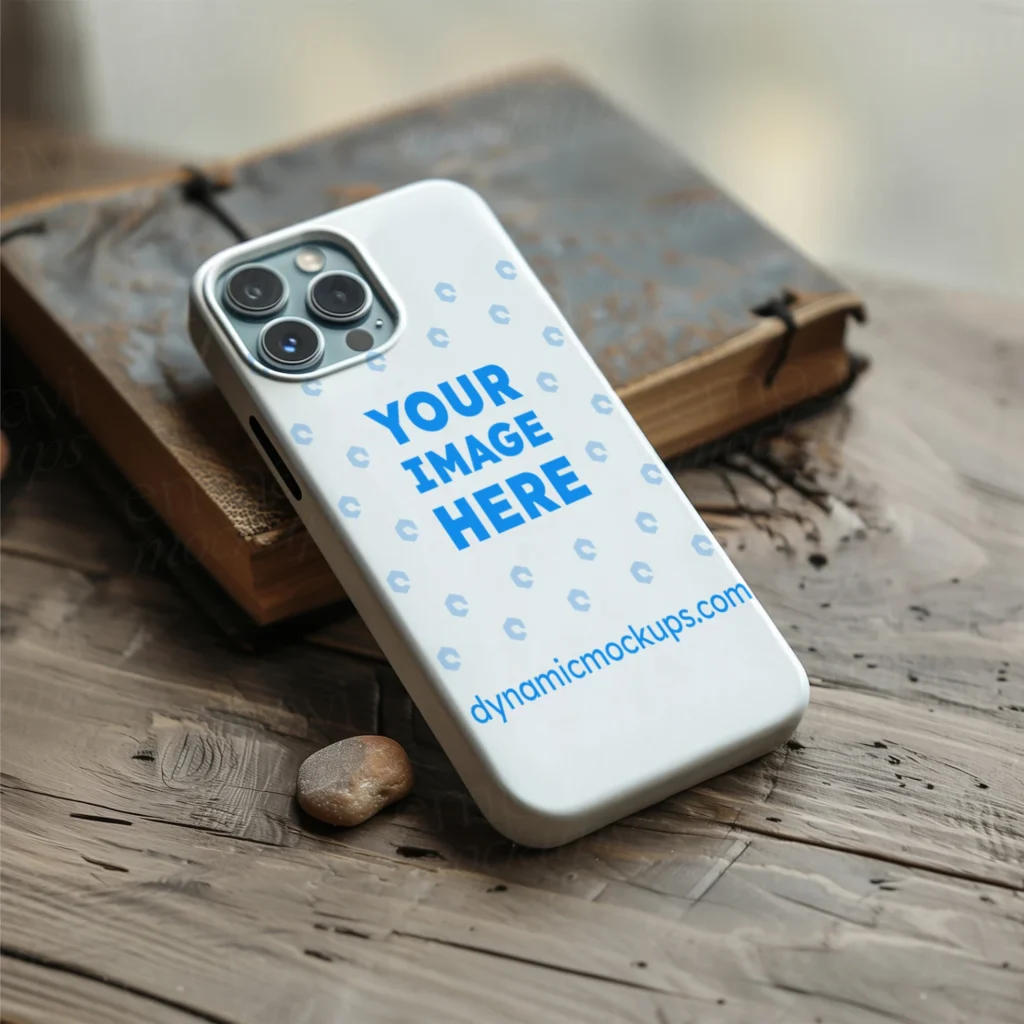 iPhone White Phone Case Mockup Template
