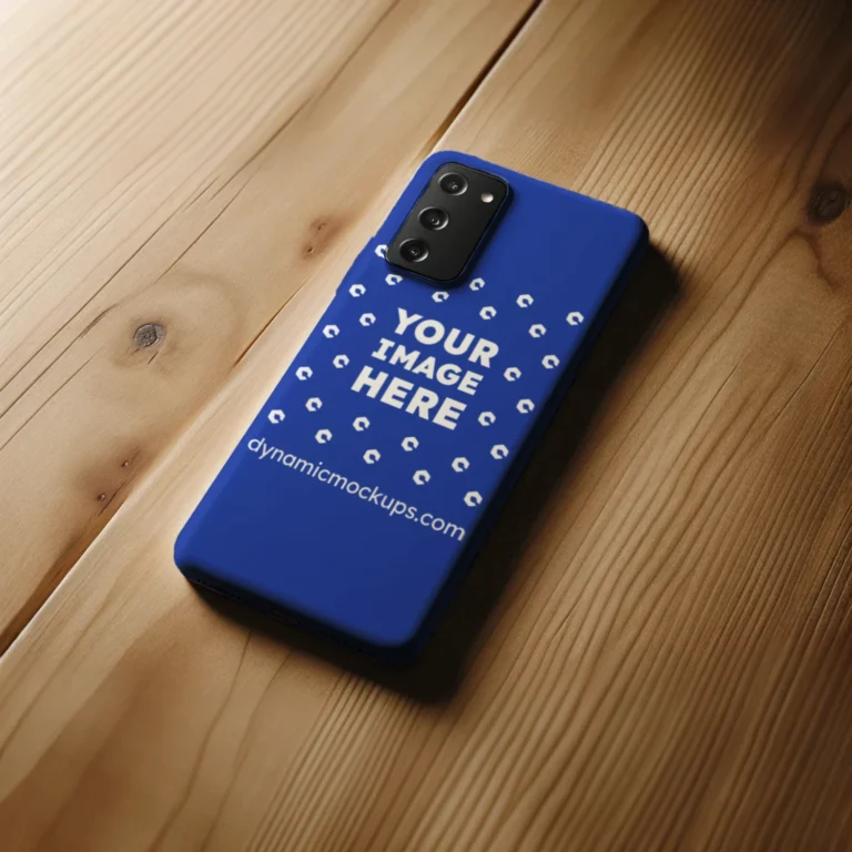 Samsung Dark Blue Phone Case Mockup Template