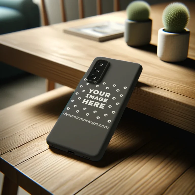 Samsung Dark Gray Phone Case Mockup Template