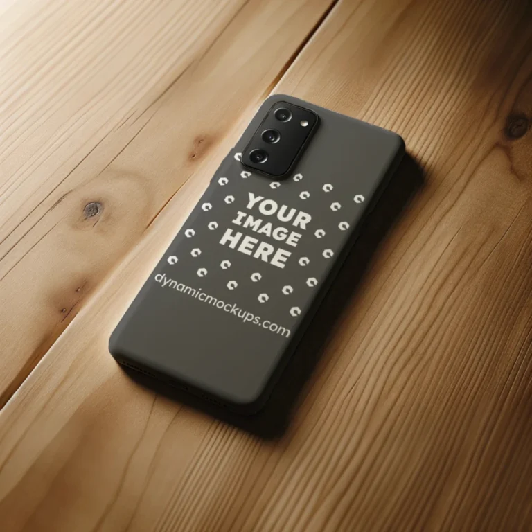 Samsung Dark Gray Phone Case Mockup Template