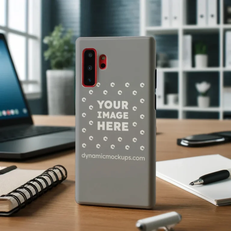 Samsung Gray Phone Case Mockup Template