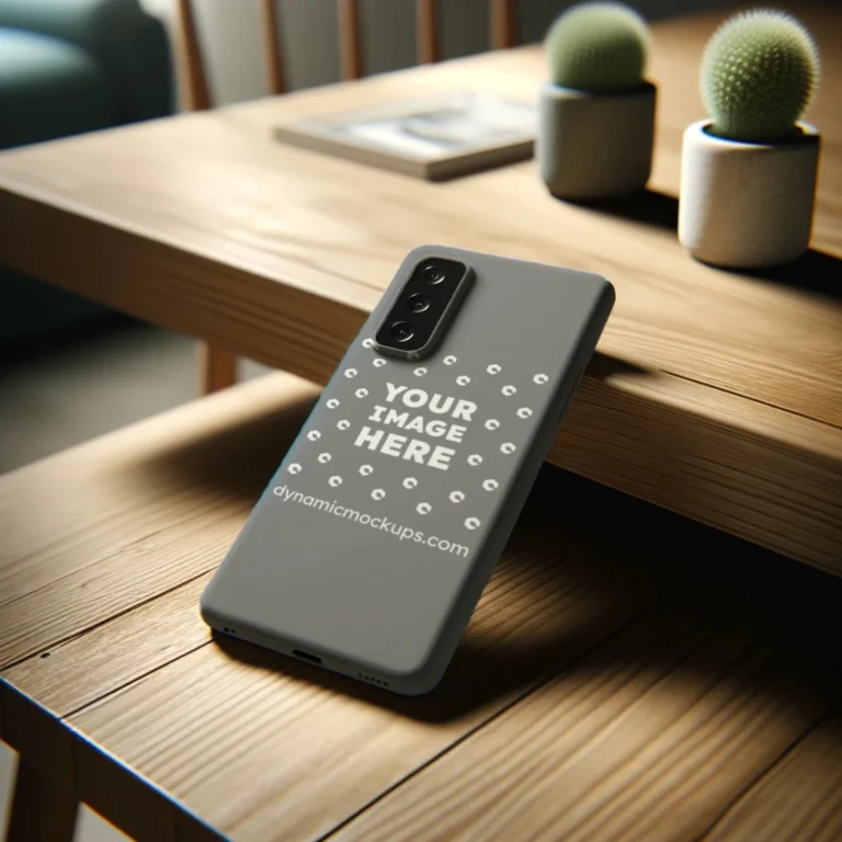 Samsung Gray Phone Case Mockup Template