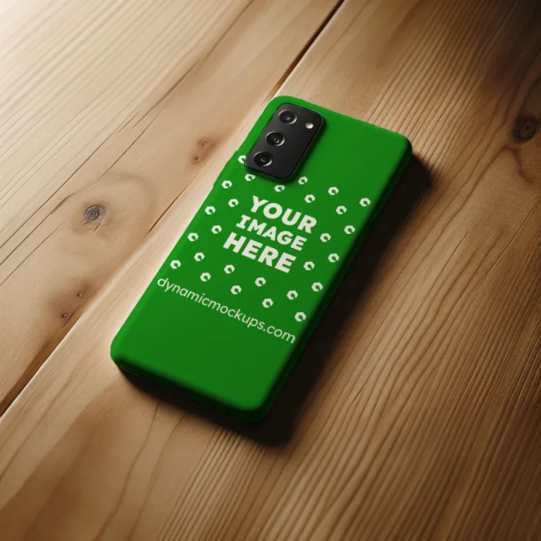 Samsung Green Phone Case Mockup Template