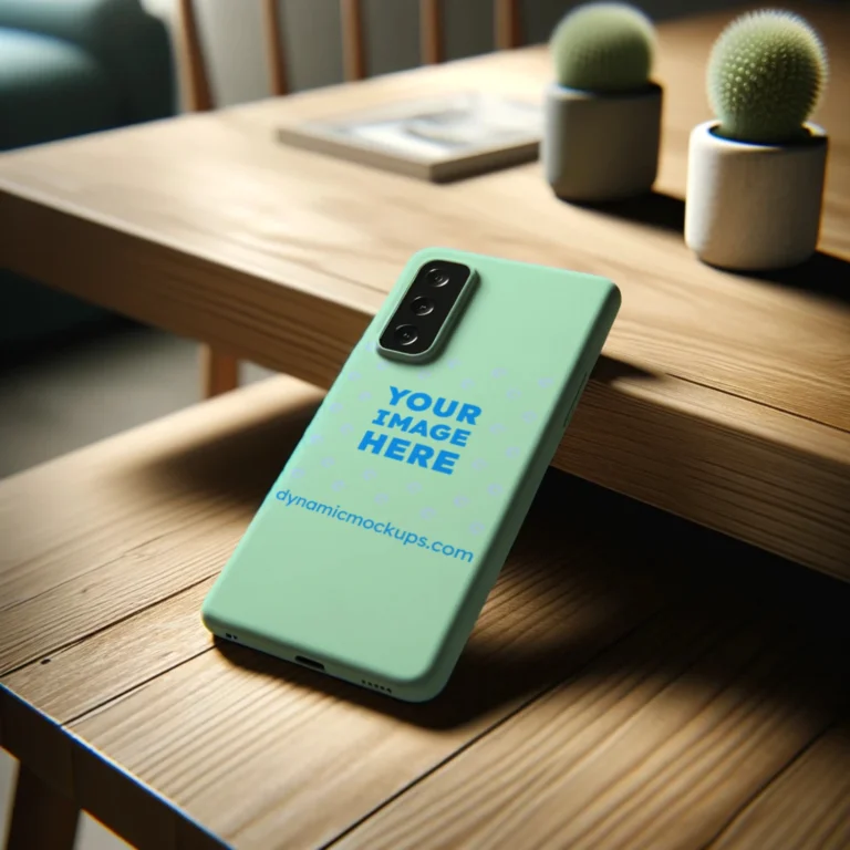 Samsung Mint Phone Case Mockup Template