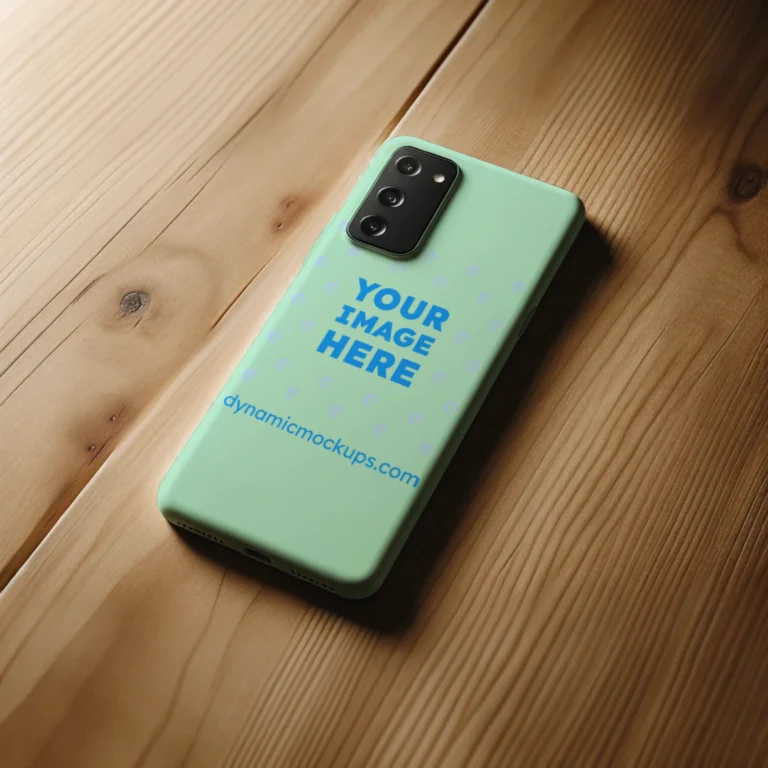 Samsung Mint Phone Case Mockup Template