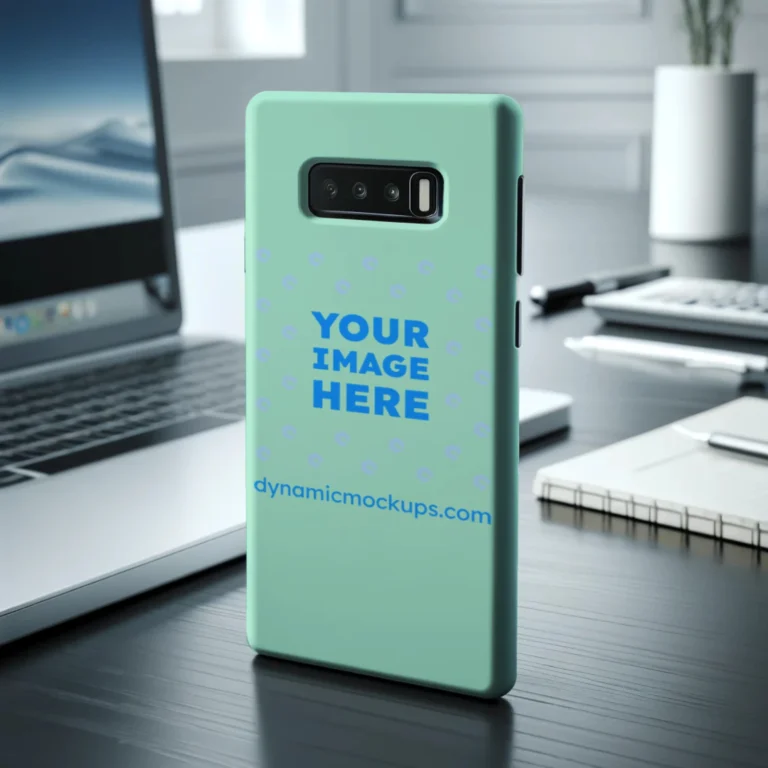 Samsung Mint Phone Case Mockup Template