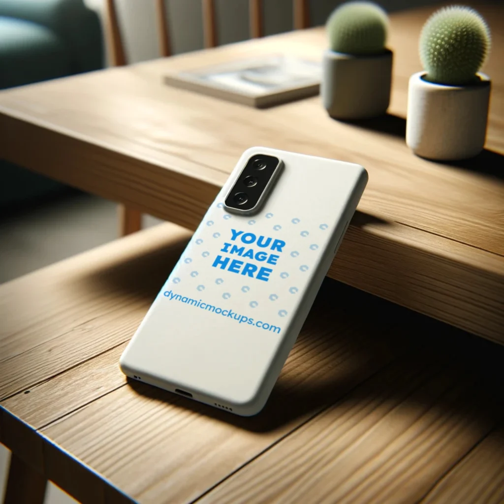 Samsung White Phone Case Mockup Template