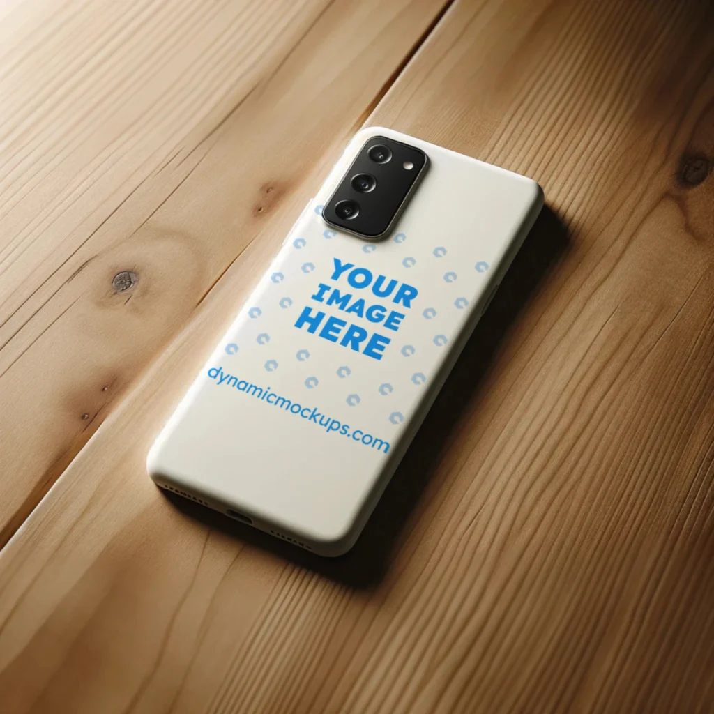 Samsung White Phone Case Mockup Template