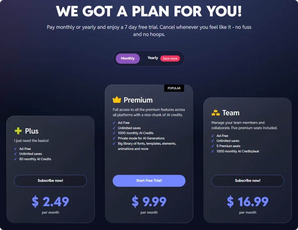 pixelr-pricing