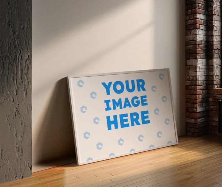 Living Room Frame Wall Art Gallery Mockup Template