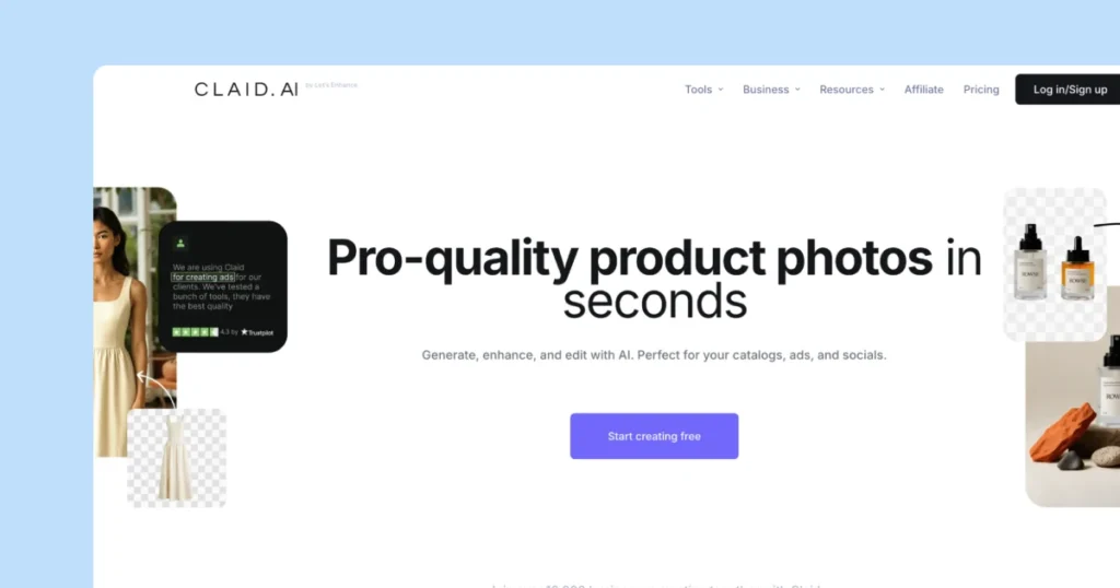 claid-ai-homepage