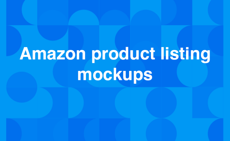 Amazon product listing mockups