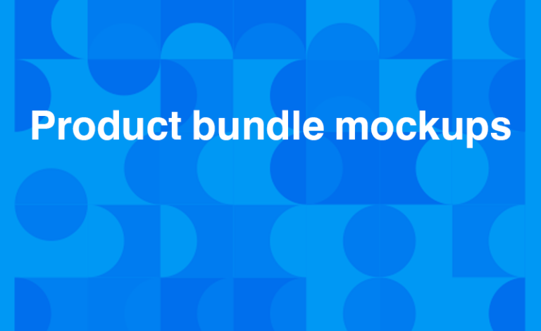 Product bundle mockups