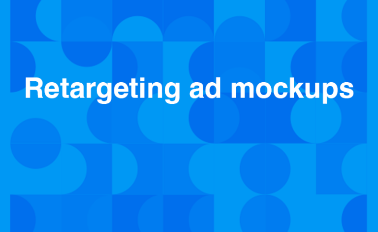 Retargeting ad mockups