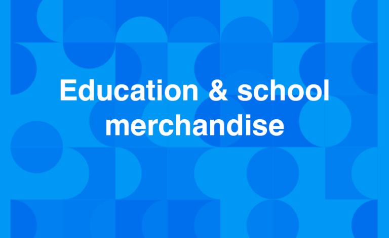 Education & school merchandise