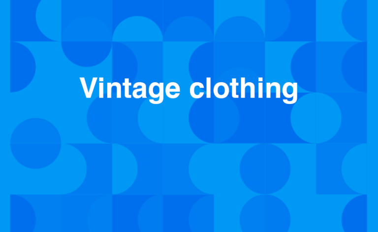 Vintage clothing