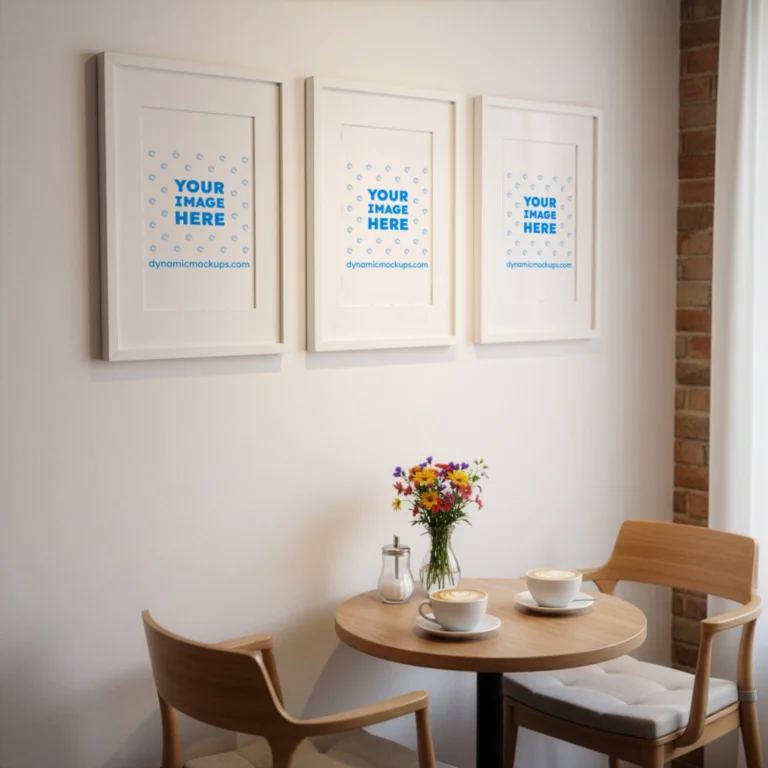 Living Room Frame Wall Art Gallery Mockup Template