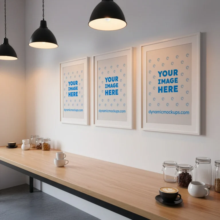 Living Room Frame Wall Art Gallery Mockup Template