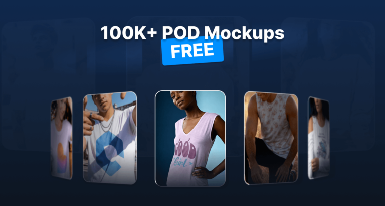 Free Print on Demand Mockups: 100,000+ Professional POD Mockups at Zero Cost