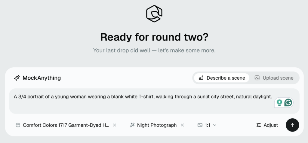 Use MockAnything AI to describe any scene and generate the template