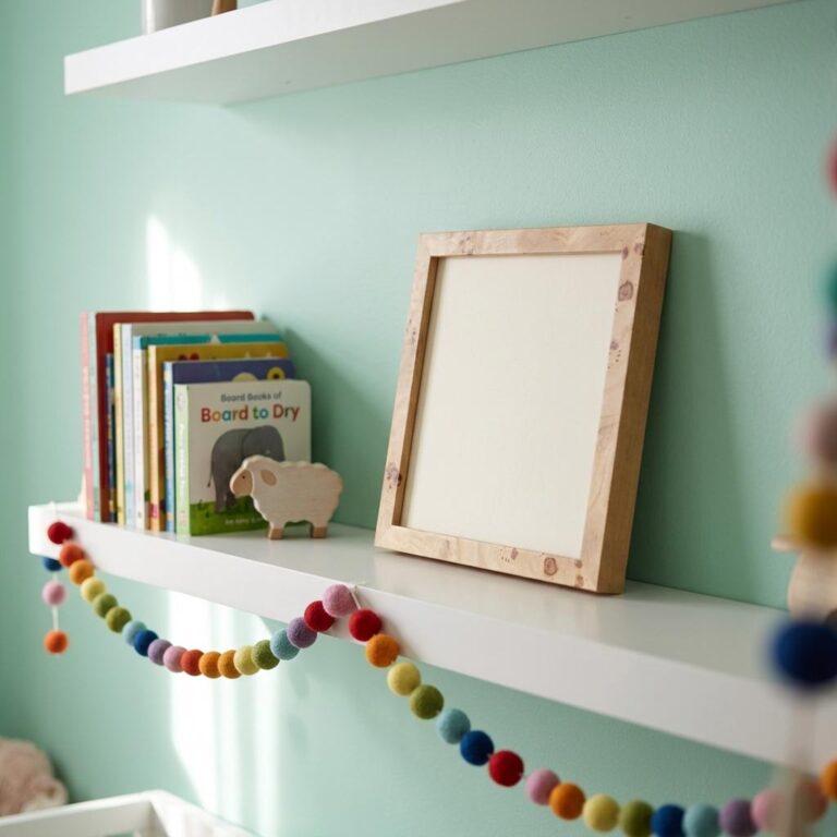Nursery Frame Mockup in a Styled Kids’ Room Setting