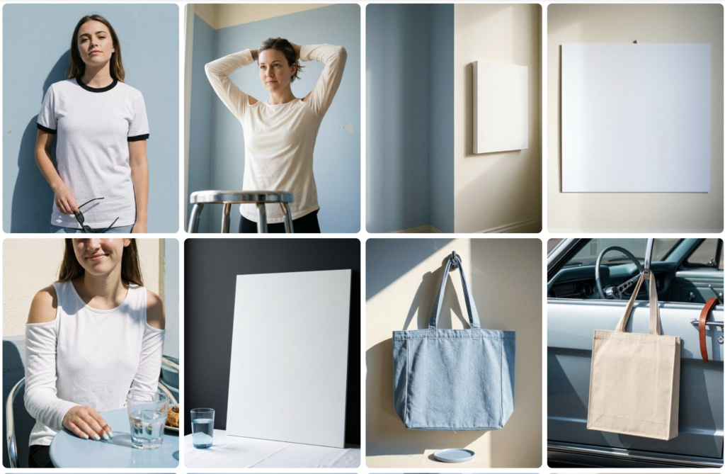 Blue Cool product mockup templates in Dynamic Mockups