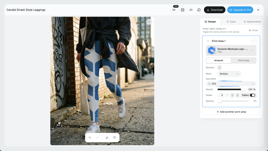 Reusable mockup template in Dynamic Mockups