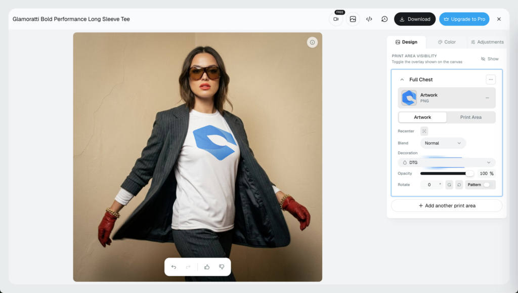 Render this product mockup with your artwork