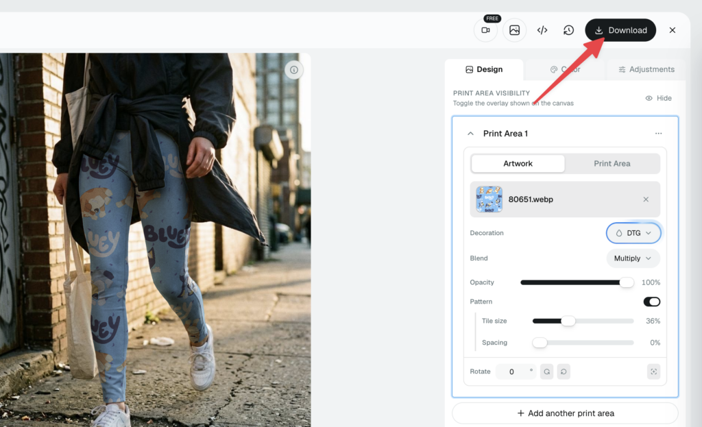 When you are happy with the mockup, download it and reuse any time