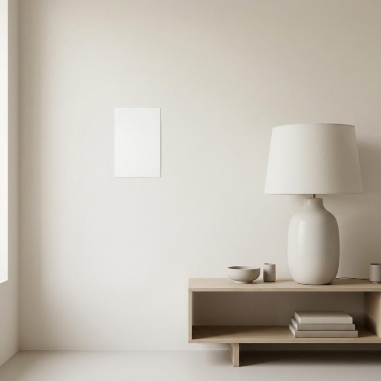 Minimalist Living Room Wall Poster Mockup