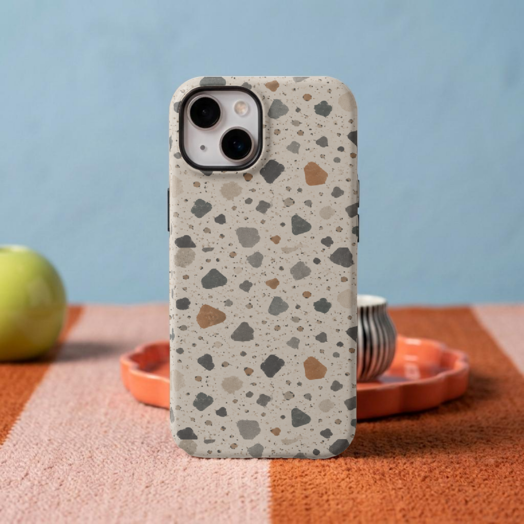 Design this iPhone case with your artwork in Dynamic Mockups