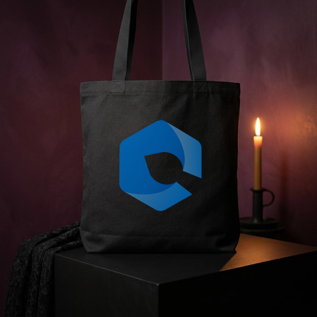 Design your Vamp Romantic black tote bag in Dynamic Mockups