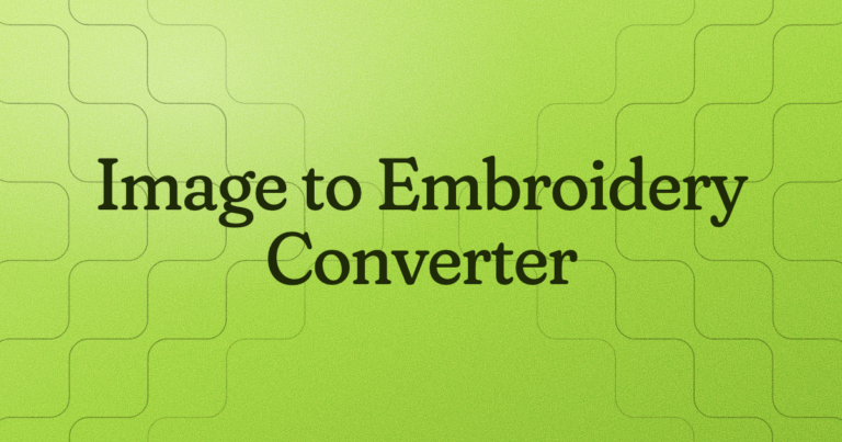 Image to Embroidery Converter