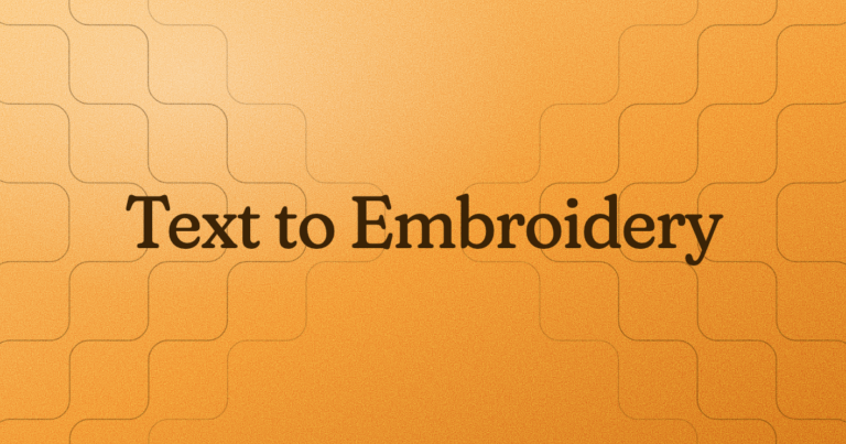 Text to Embroidery