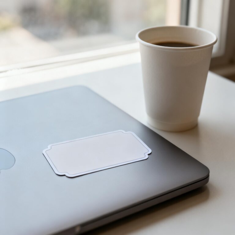 Free Sticker Mockup Generator