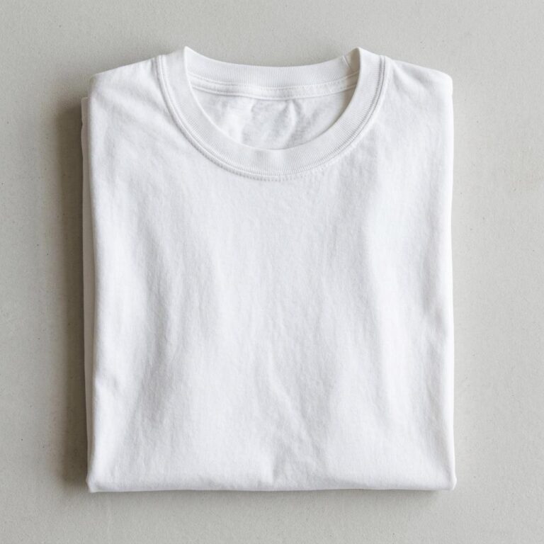 Comfort Colors 1717 Folded Tee Mockup - Free & Editable